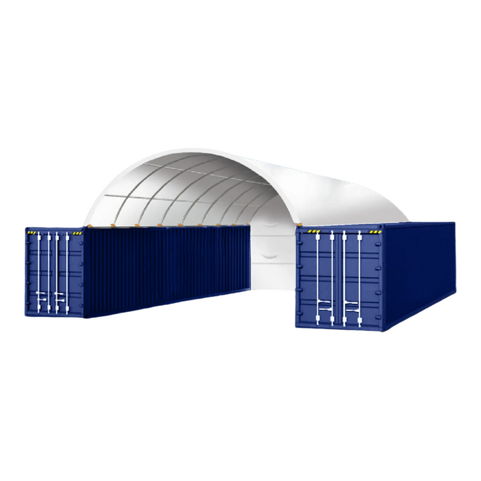 Chery Industrial 20x40 ft Container Shelter with Closed Back Panel