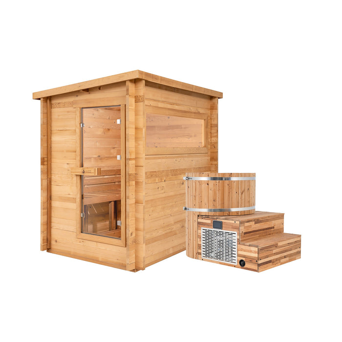 Redwood Outdoors Cove Sauna x Alaskan All-In-One Cold Plunge