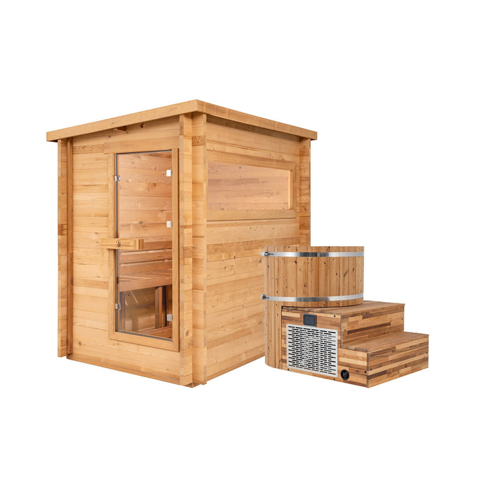 Redwood Outdoors Cove Sauna x Alaskan All-In-One Cold Plunge