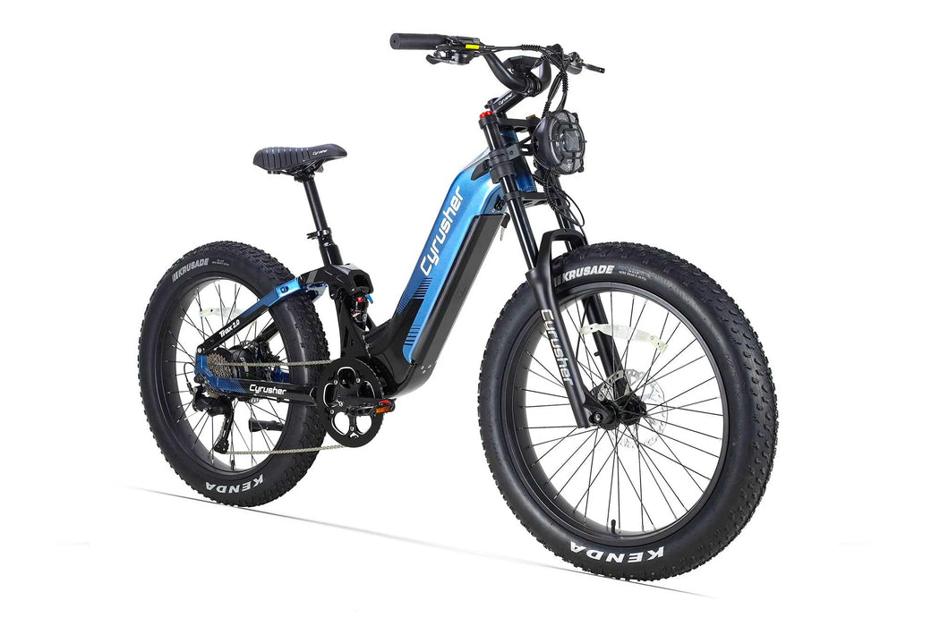 Cyrusher Trax 2.0 Step-Thru E-Bike | Full Suspension Fat Tire