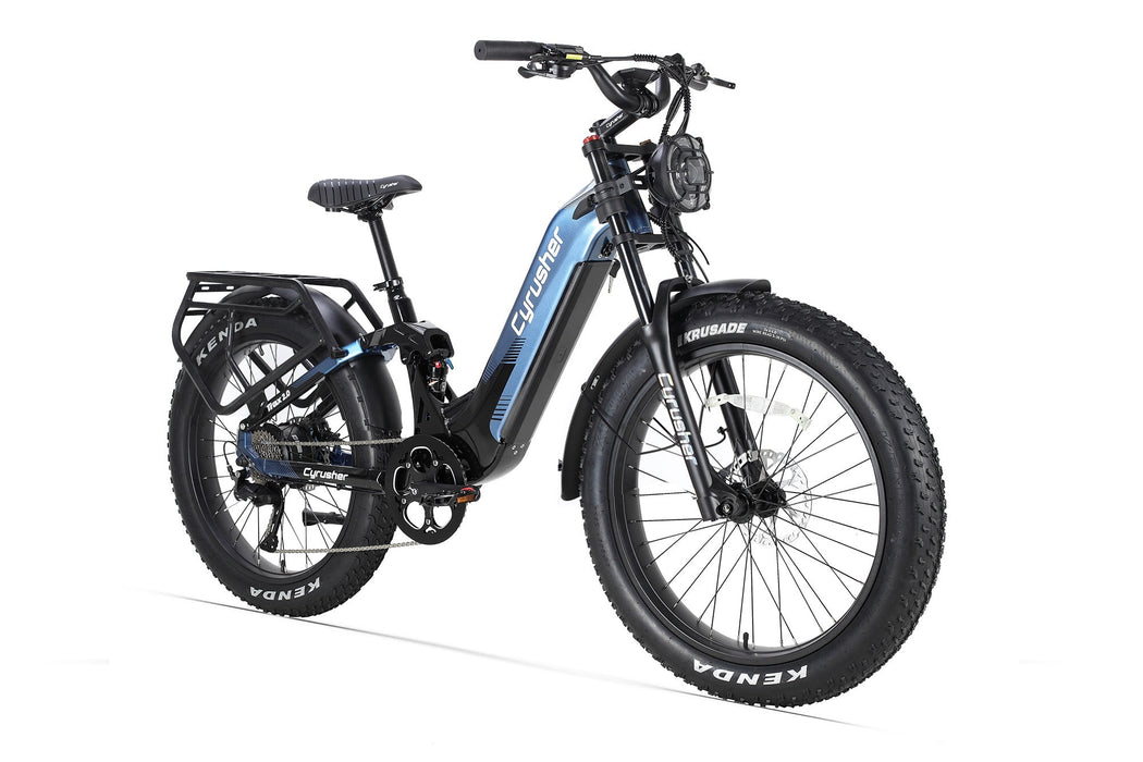 Cyrusher Trax 2.0 Step-Thru E-Bike | Full Suspension Fat Tire