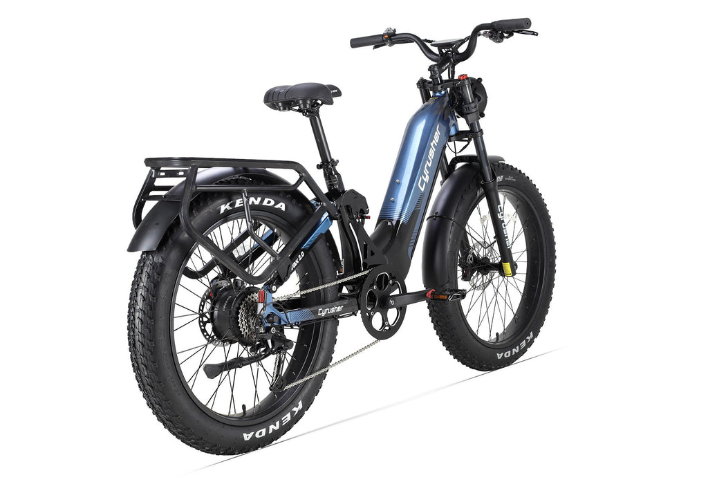 Cyrusher Trax 2.0 Step-Thru E-Bike | Full Suspension Fat Tire