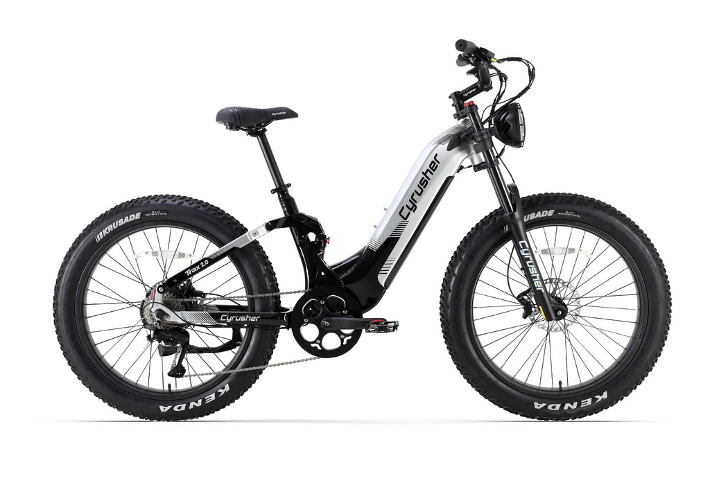 Cyrusher Trax 2.0 Step-Thru E-Bike | Full Suspension Fat Tire