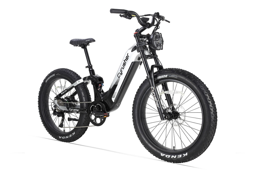 Cyrusher Trax 2.0 Step-Thru E-Bike | Full Suspension Fat Tire