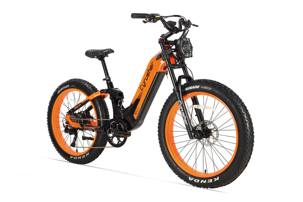 Cyrusher Trax 2.0 Step-Thru E-Bike | Full Suspension Fat Tire