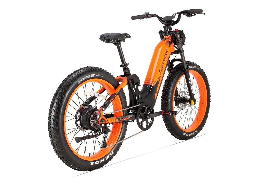 Cyrusher Trax 2.0 Step-Thru E-Bike | Full Suspension Fat Tire
