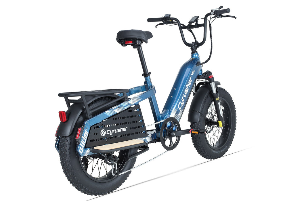 Cyrusher Glider Cargo E-Bike with 750W Hub Motor, 52V Battery & Hydraulic Brakes