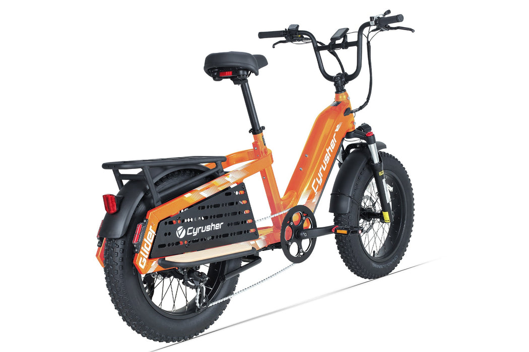 Cyrusher Glider Cargo E-Bike with 750W Hub Motor, 52V Battery & Hydraulic Brakes