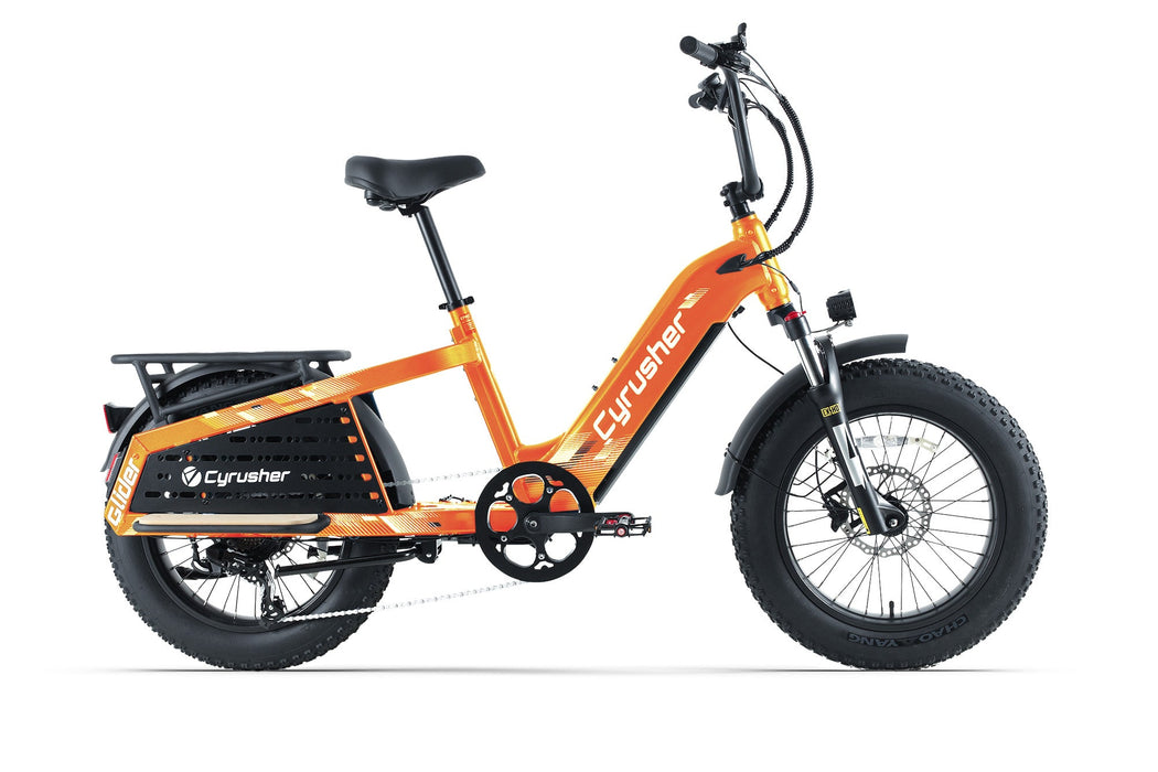Cyrusher Glider Cargo E-Bike with 750W Hub Motor, 52V Battery & Hydraulic Brakes