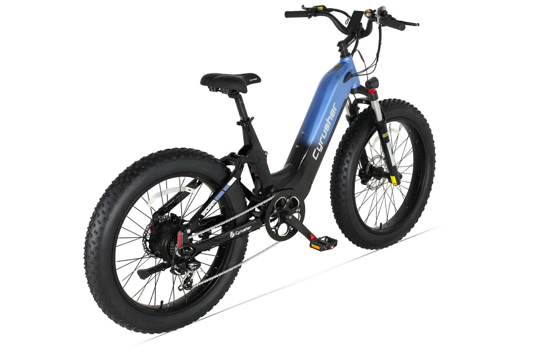 Cyrusher Roam Step-Thru E-Bike | Full Suspension Fat Tire 750W