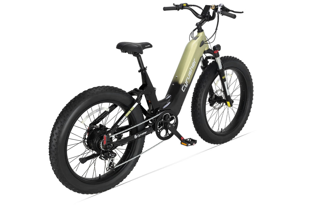 Cyrusher Roam Step-Thru E-Bike | Full Suspension Fat Tire 750W