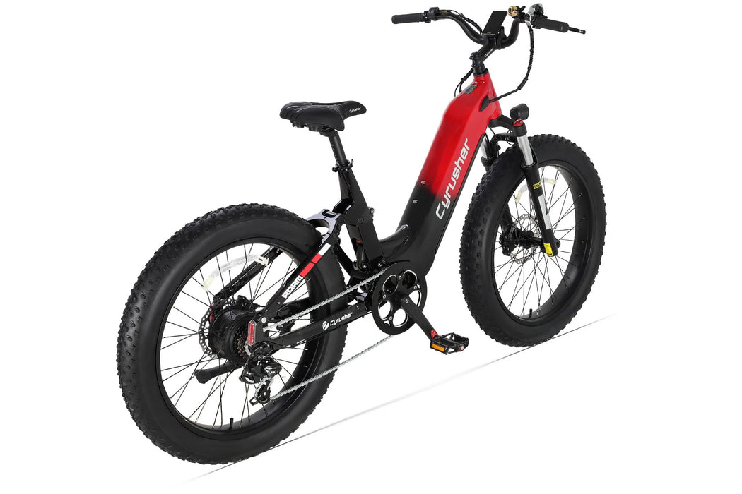 Cyrusher Roam Step-Thru E-Bike | Full Suspension Fat Tire 750W