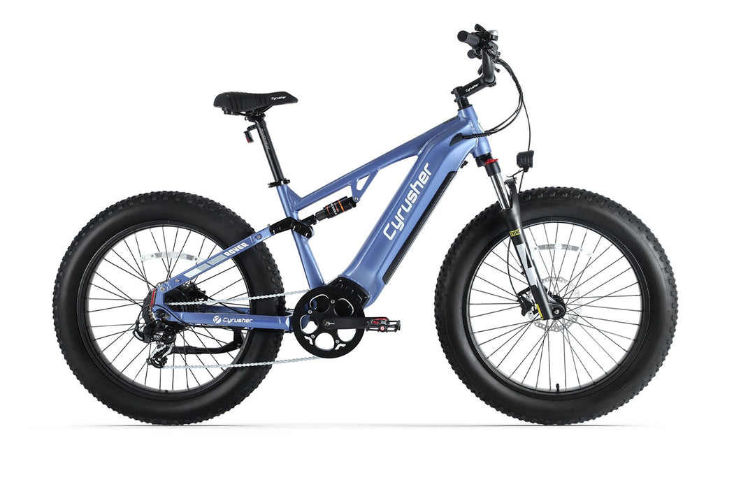 Cyrusher Rover Step-Over E-Bike | 750W Full Suspension