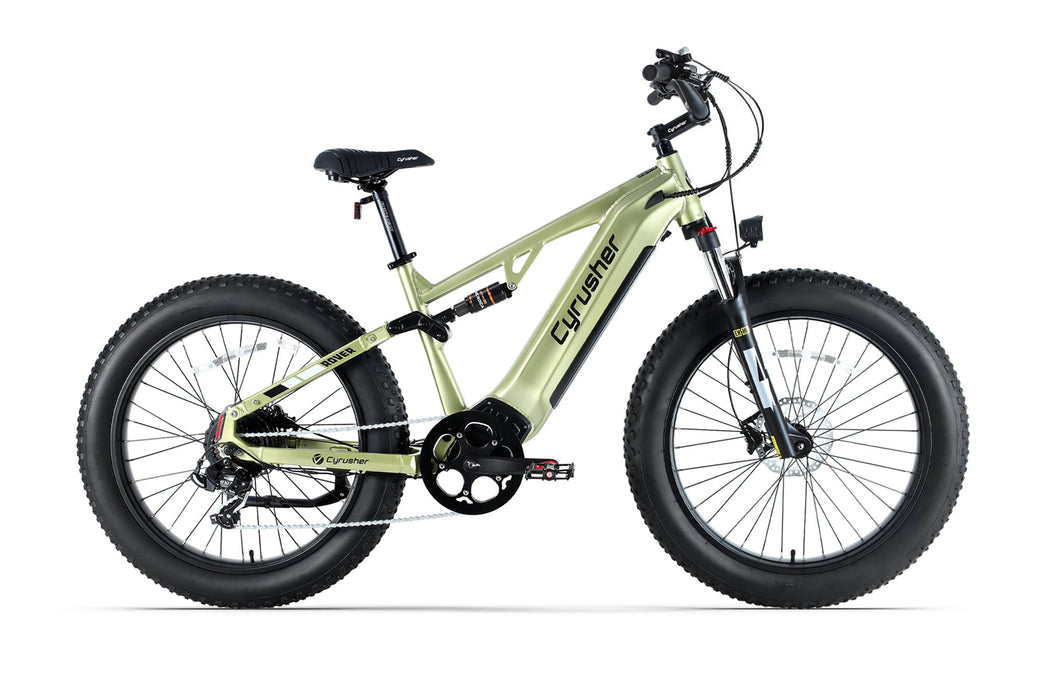 Cyrusher Rover Step-Over E-Bike | 750W Full Suspension