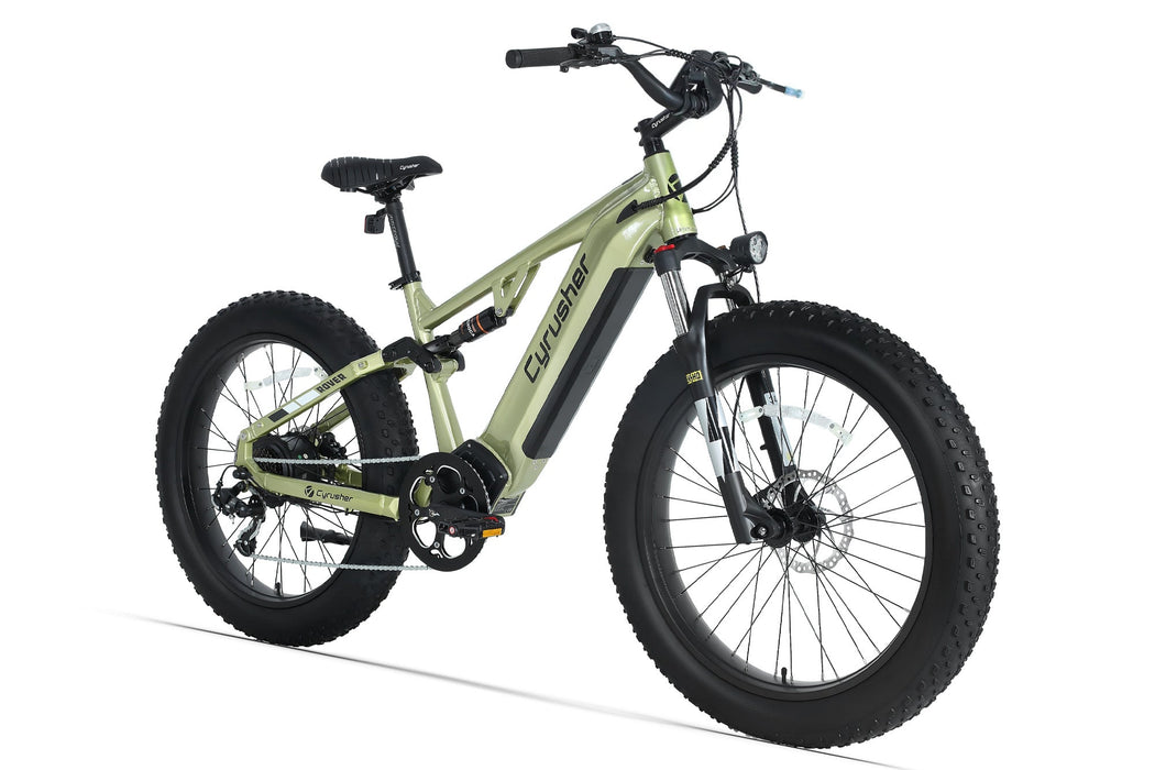 Cyrusher Rover Step-Over E-Bike | 750W Full Suspension