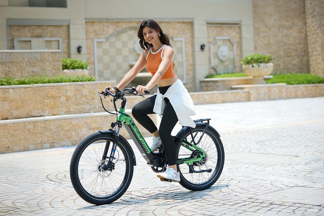 Cyrusher Sprint Step-Through City E-Bike | 750W Motor & 48V Battery