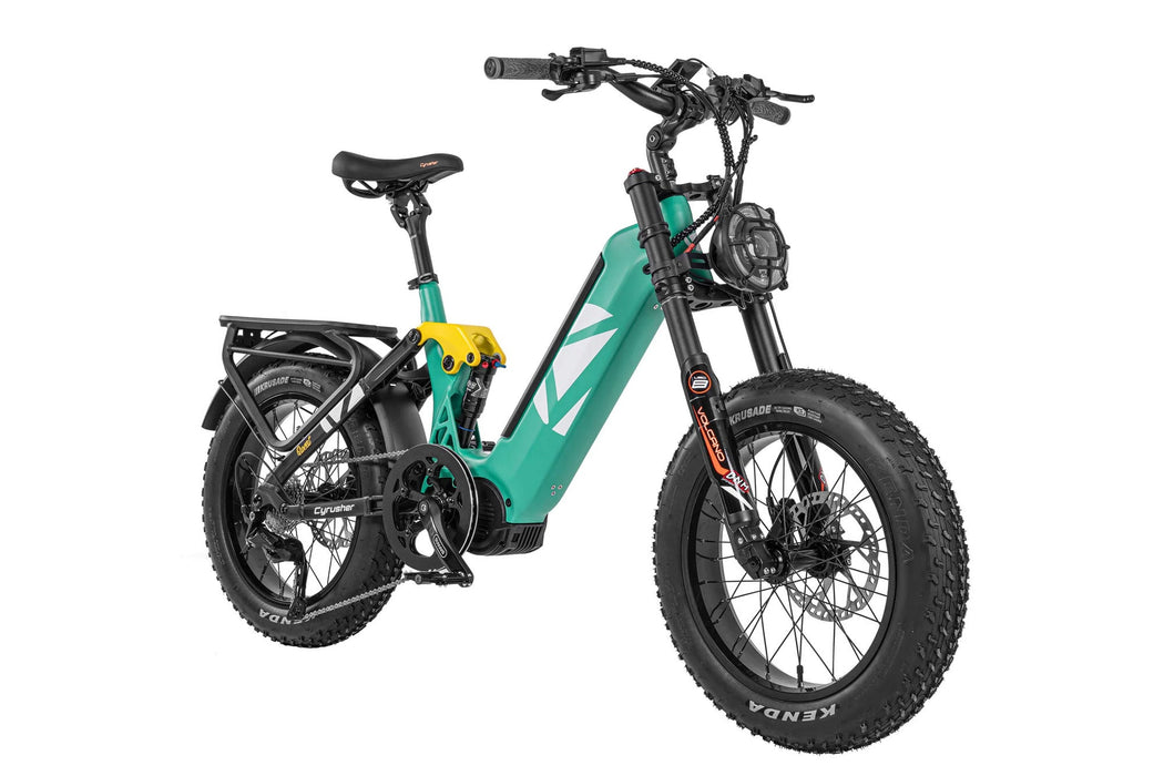 Cyrusher Quest Step-Through E-Bike | Mid-Drive Full Suspension