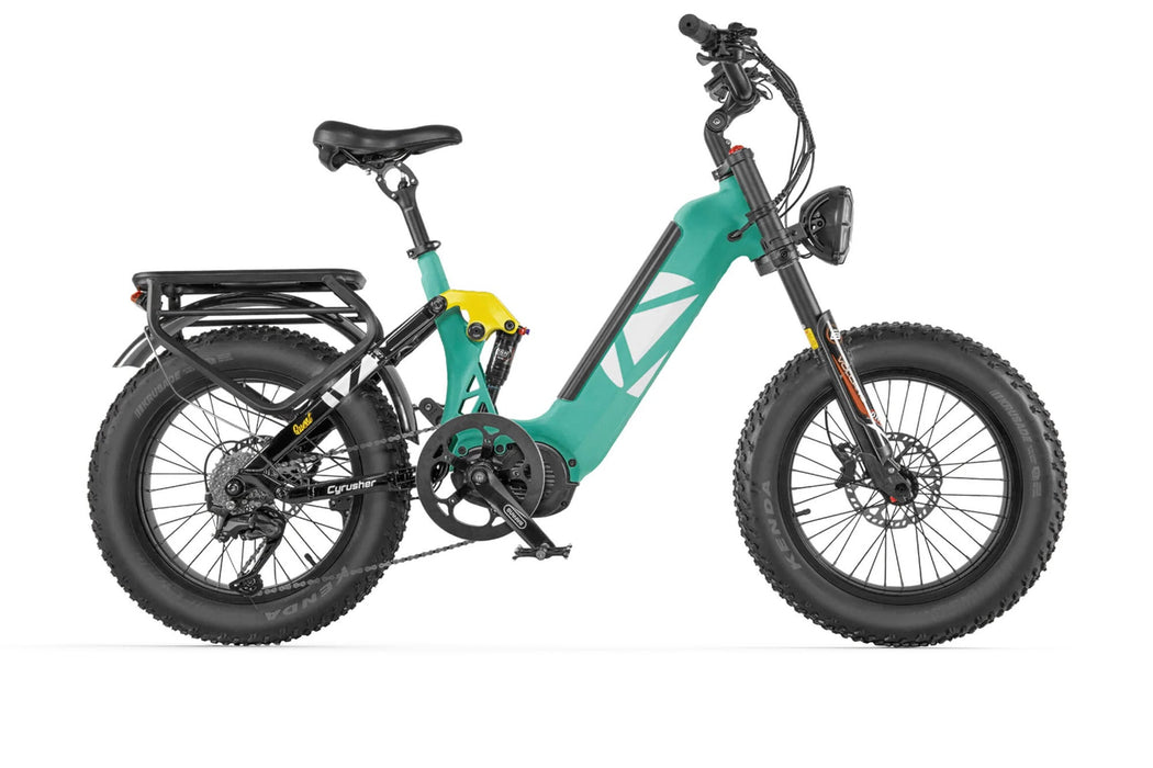 Cyrusher Quest Step-Through E-Bike | Mid-Drive Full Suspension
