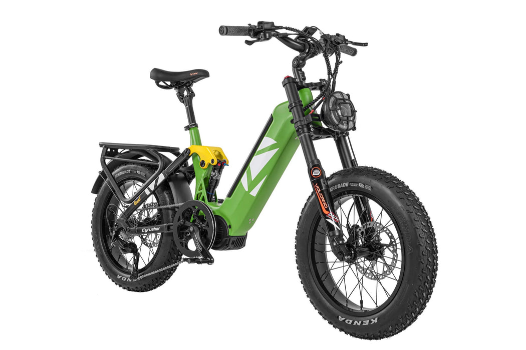 Cyrusher Quest Step-Through E-Bike | Mid-Drive Full Suspension