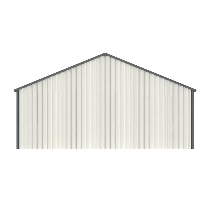 Chery Industrial 25' x 33' Double Garage Metal Shed with Side Entry Door