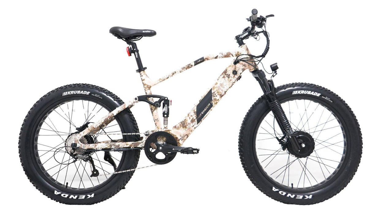 Eunorau Defender-S Electric Bike, Dual 750W, Full Suspension,