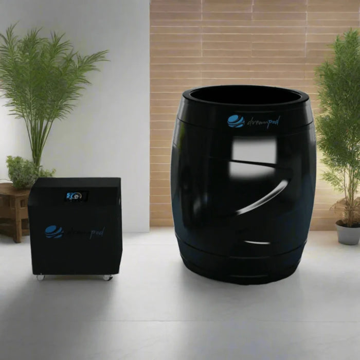DreamPod, Cold Plunge Barrel Fiberglass with Chiller