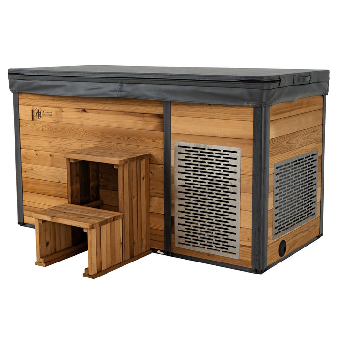 Redwood Outdoors Extra-Wide Sauna x Denali Cold Plunge