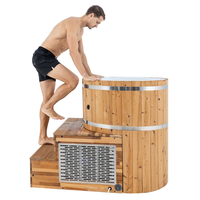 Redwood Outdoors Horizon Sauna x Alaskan All-In-One Cold Plunge