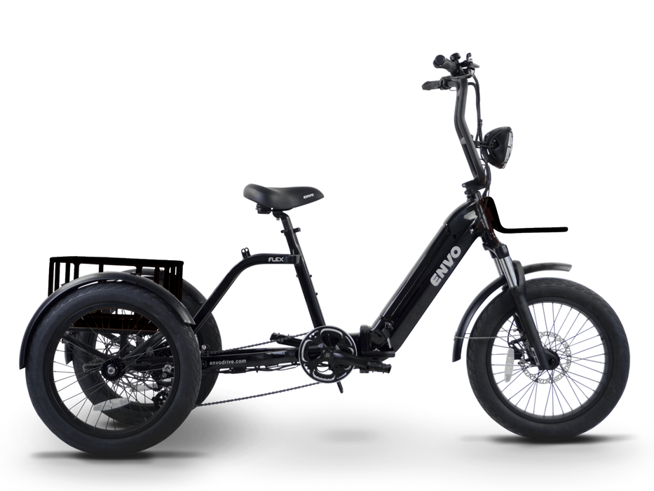 ENVO Flex Trike Fat Tire Electric Adult Trike Foldable Step-Through 500W
