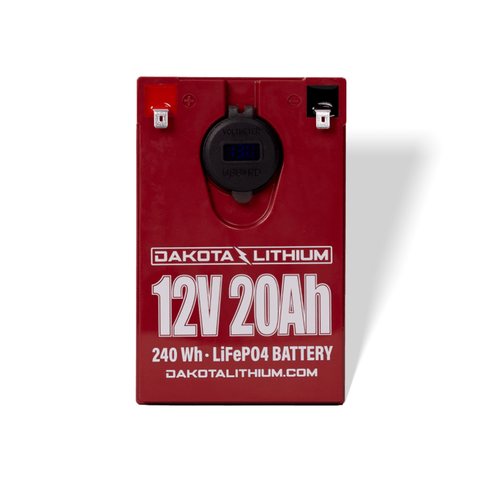 Dakota Lithium 12V 20Ah USB Deep Cycle LiFePO4 Battery