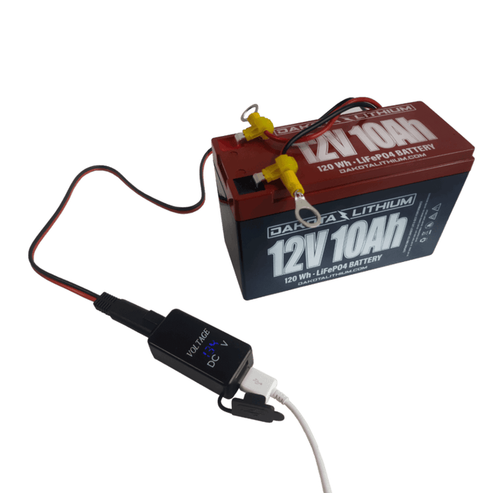 Dakota Lithium USB Phone Charger, Voltmeter, & Terminal Adapter Wiring Kit