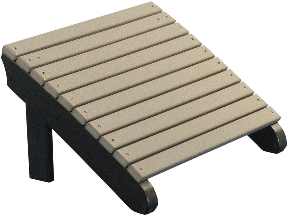 LuxCraft Recycled Plastic Deluxe Adirondack Footrest