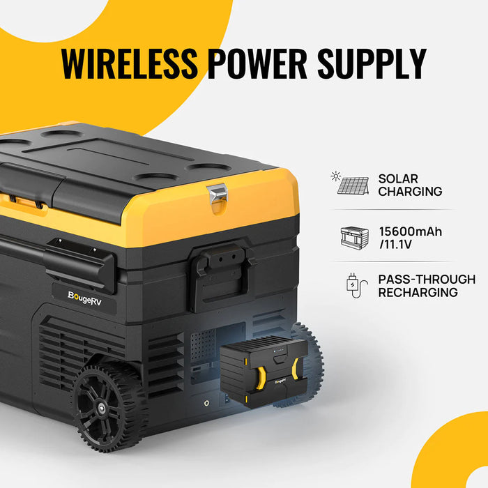 BougeRV Detachable Battery of Portable Fridge (Adapter not included)