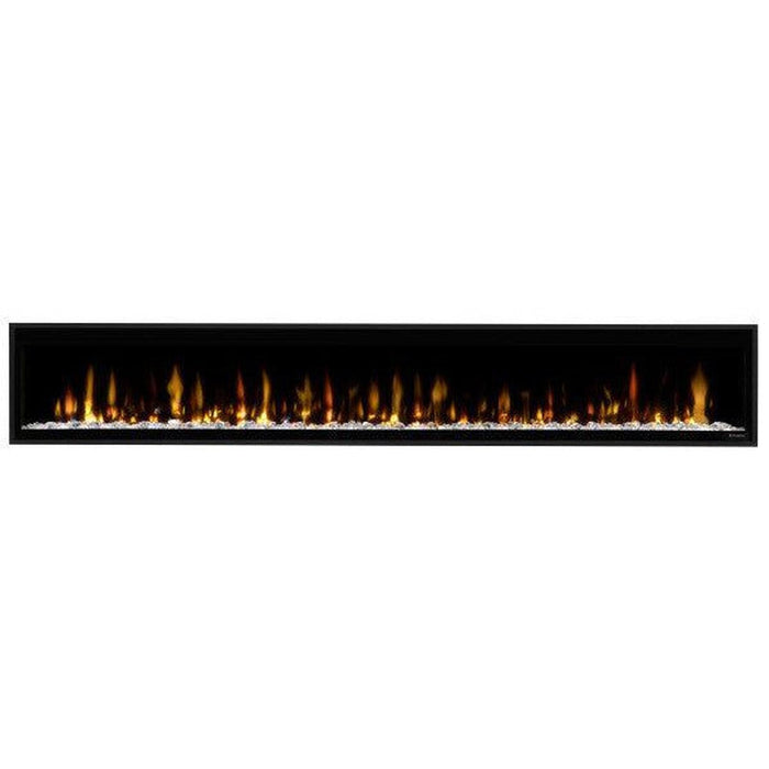 Dimplex Ignite Evolve 100" Built-in Linear Electric Fireplace With Tumbled Glass and Driftwood Media