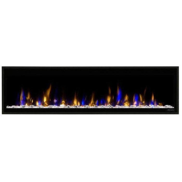 Dimplex Ignite Evolve 60" Built-in Linear Electric Fireplace With Tumbled Glass and Driftwood Media