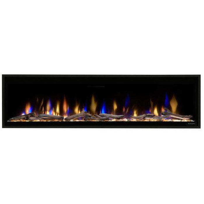 Dimplex Ignite Evolve 60" Built-in Linear Electric Fireplace With Tumbled Glass and Driftwood Media