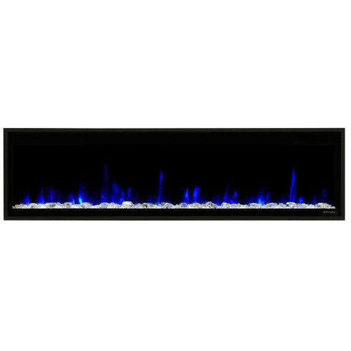 Dimplex Ignite Evolve 60" Built-in Linear Electric Fireplace With Tumbled Glass and Driftwood Media