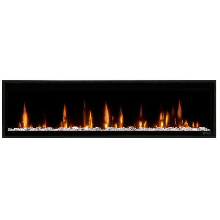 Dimplex Ignite Evolve 60" Built-in Linear Electric Fireplace With Tumbled Glass and Driftwood Media