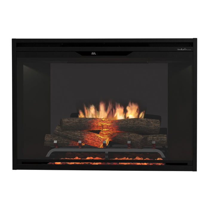 Dimplex Revillusion 36" Built-in Electric Firebox With Black Backer