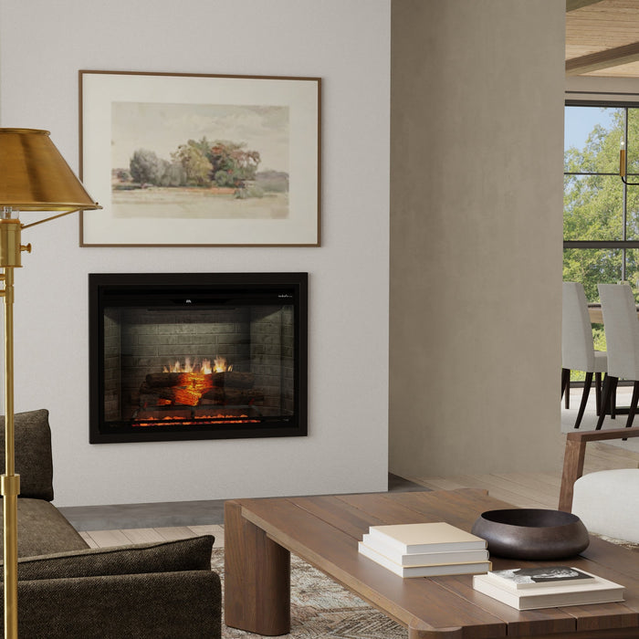 Dimplex Revillusion 36" Portrait Built-in Electric Firebox With Neutral Brick Backer