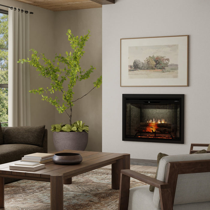 Dimplex Revillusion 36" Portrait Built-in Electric Firebox With Neutral Brick Backer