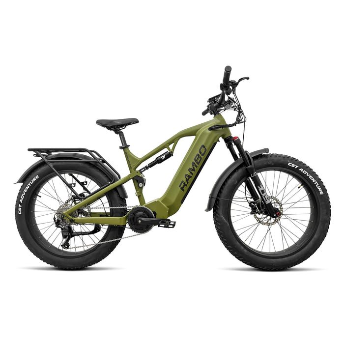 Rambo Dominator HD 1000W Mid-Drive Electric Hunting Bike