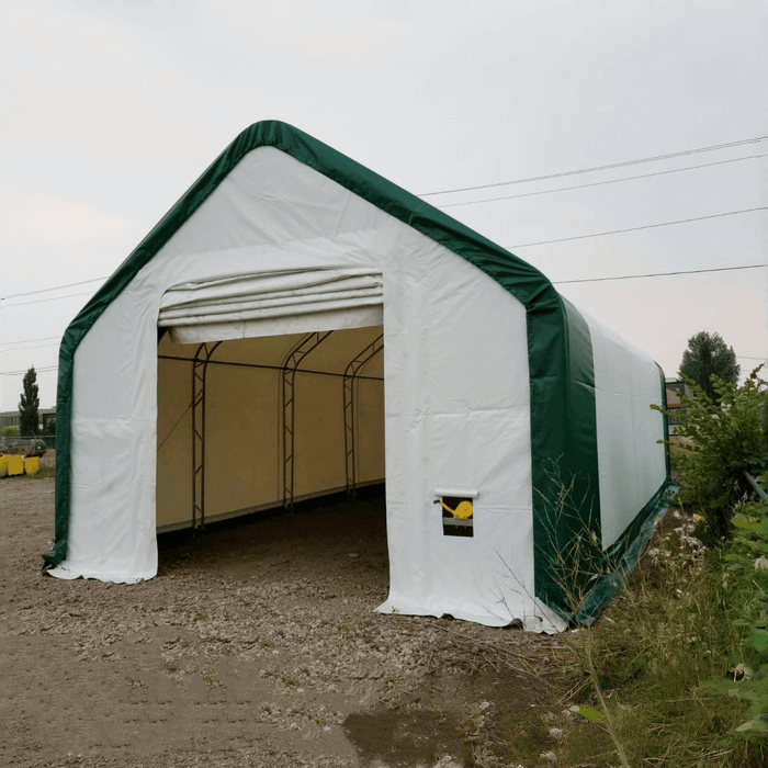 Chery Industrial Double Truss Storage Shelter W20'xL33'xH16'