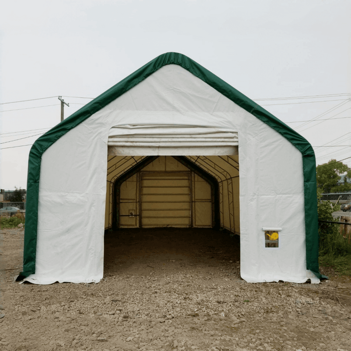 Chery Industrial Double Truss Storage Shelter W20'xL33'xH16'