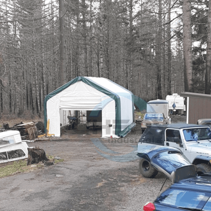 Chery Industrial Double Truss Storage Shelter W20'xL33'xH16'