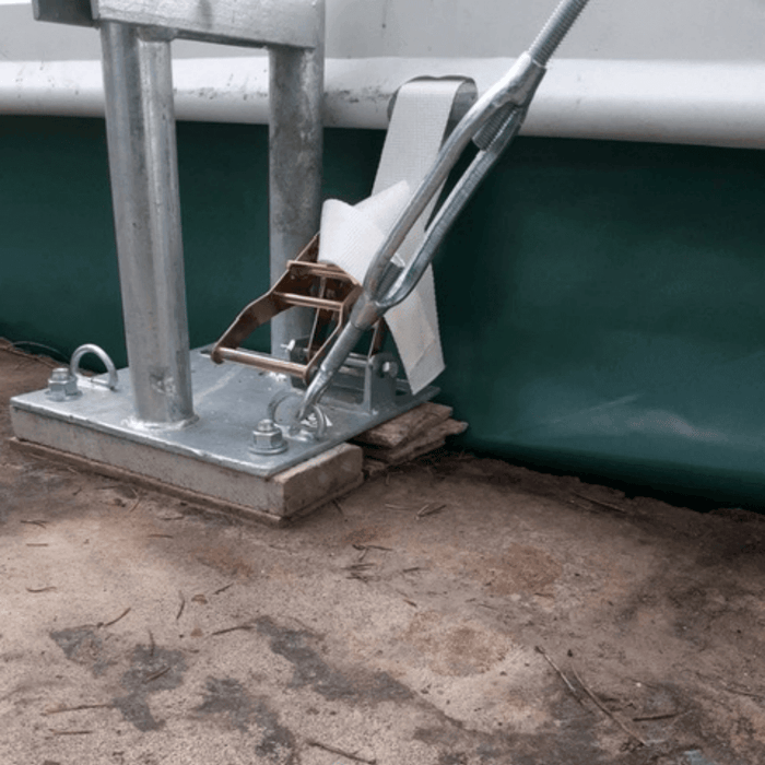 Chery Industrial Gold Mountain Double Truss Storage Shelter 40′ W × 80′ L × 23′ H
