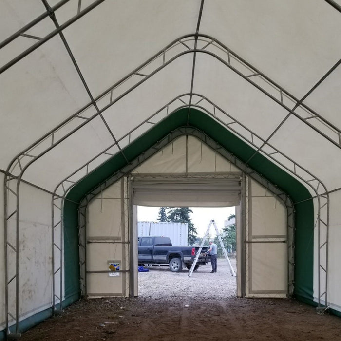 Chery Industrial Double Truss Storage Shelter W20'xL33'xH16'