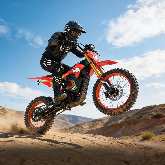 HappyRun | F18 Mid-Drive Electric Dirt Bike for Teens & Adults