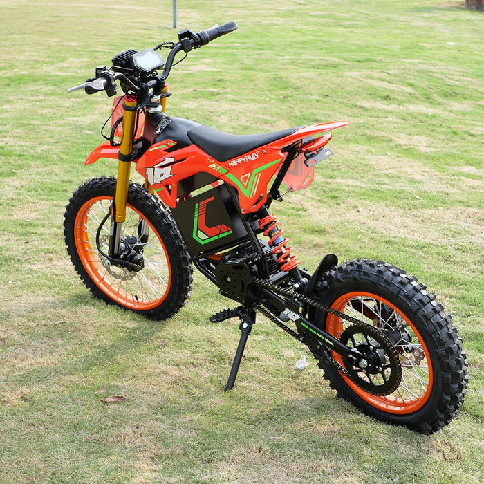 HappyRun | F18 Mid-Drive Electric Dirt Bike for Teens & Adults