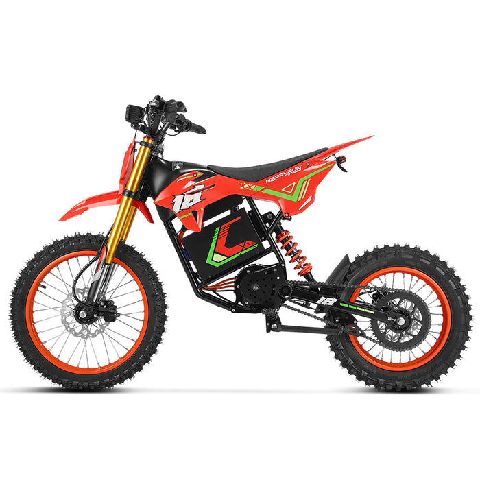HappyRun | F18 Mid-Drive Electric Dirt Bike for Teens & Adults